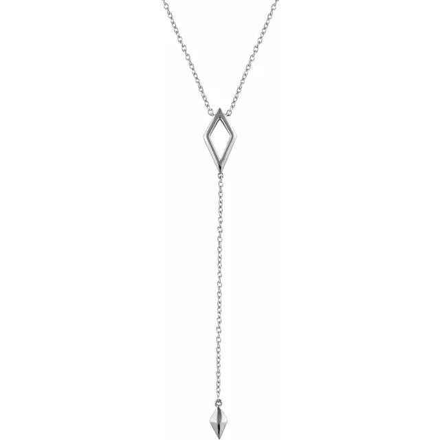 14K Gold 16-18inch Modern "Y" Necklace
