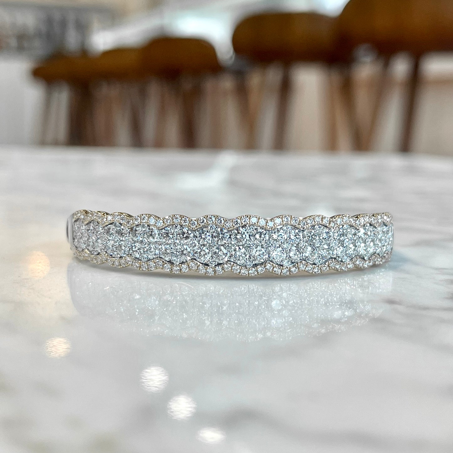 Scalloped Diamond Bracelet