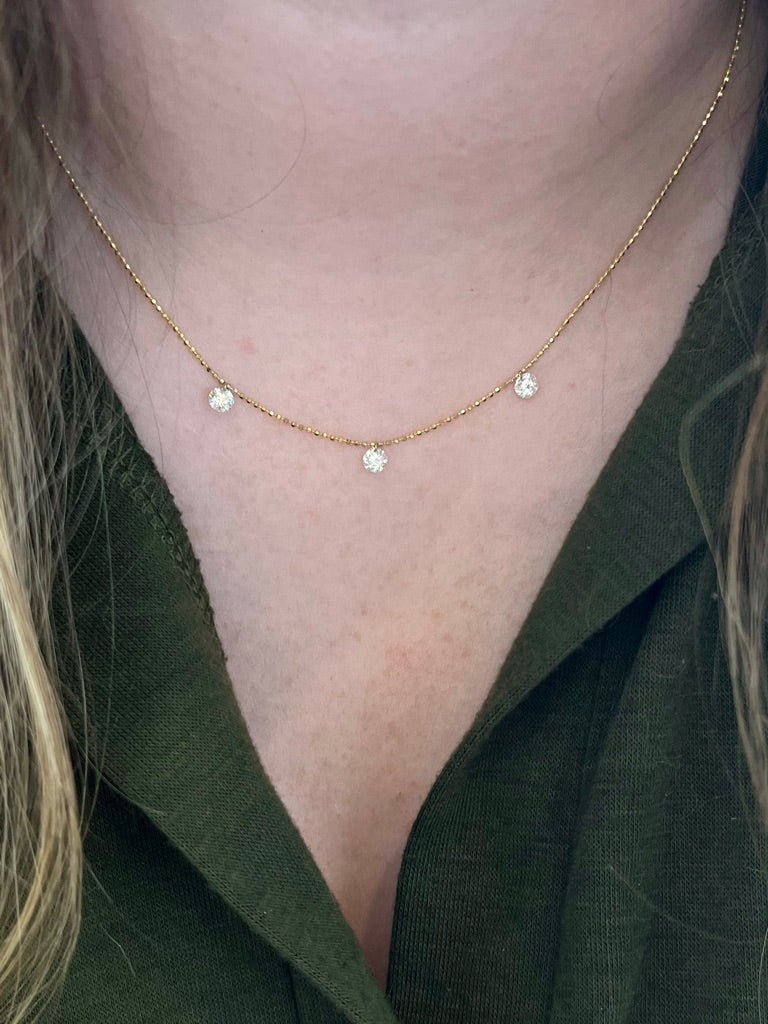 Floating stone necklace – Lea Winberg Jewellery