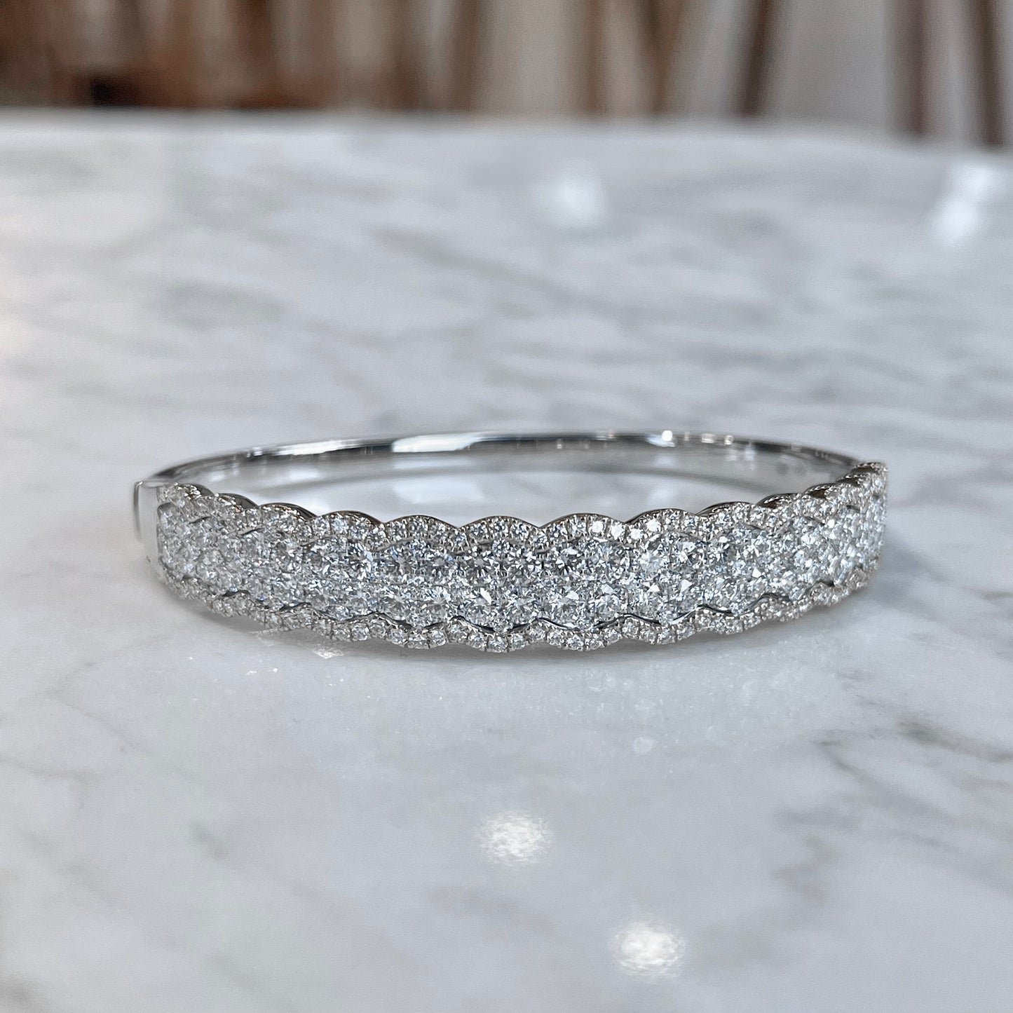 Scalloped Diamond Bracelet