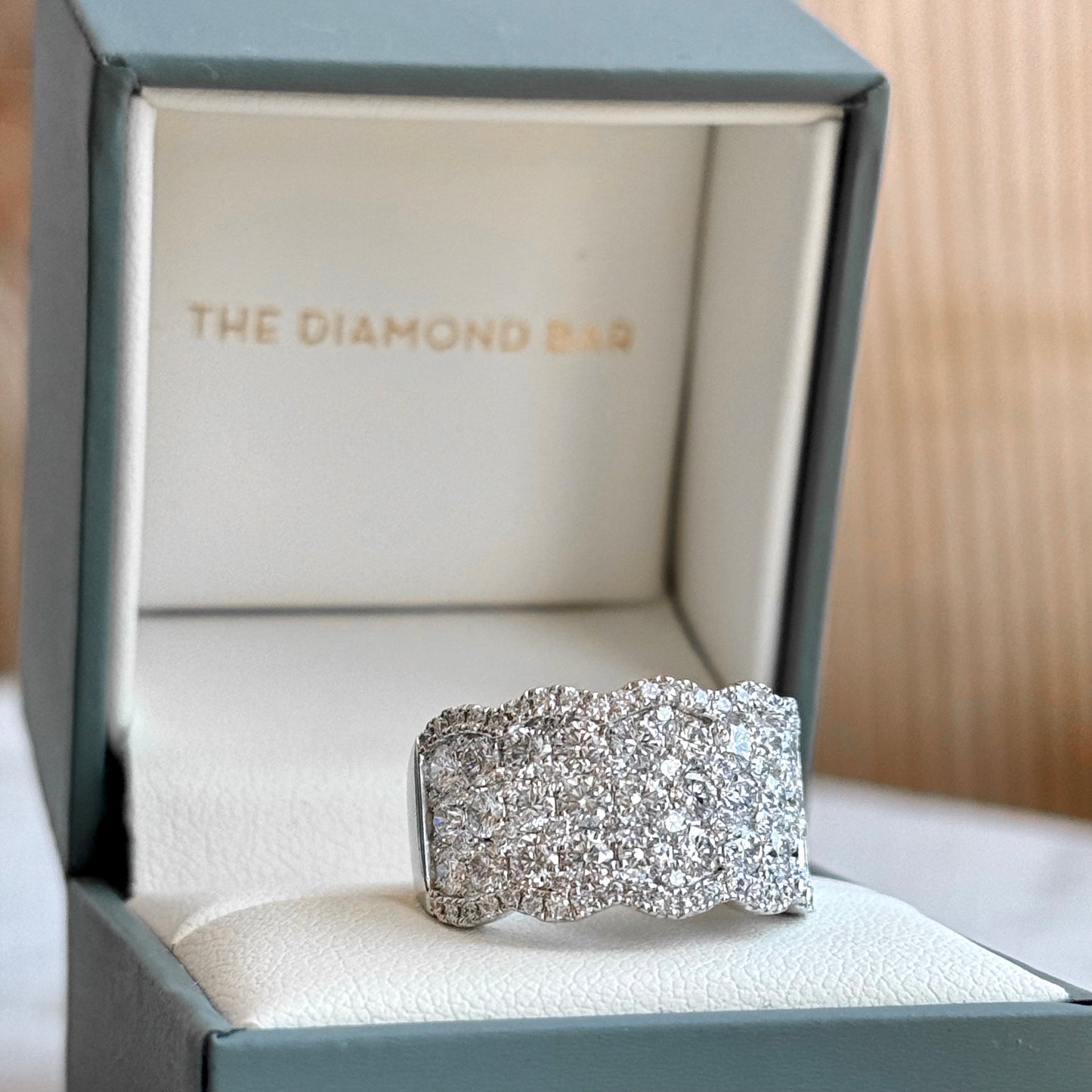 14 White Gold Pave Diamond Anniversary Band
